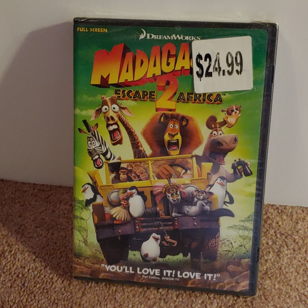 Dream Works Madagar.  Escape 2 Africa DVD NEW SALE